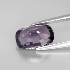 Spinello naturale viola da 2,84 ct, taglio a cuscino, VS-SI