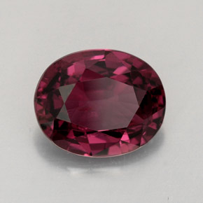 Spinello naturale rosso da 2,79 ct, taglio ovale, VS-SI
