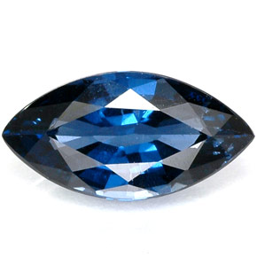 Spinello naturale blu da 1,18 ct, marchesa, VVS-VS