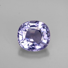 Spinello naturale viola da 1,75 ct, taglio a cuscino, VVS