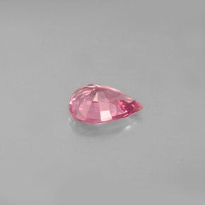 Spinello naturale rosa da 1,27 ct, taglio a pera, VVS