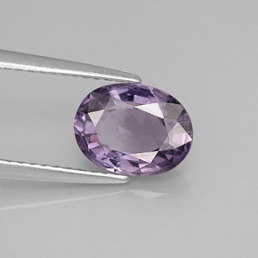 Spinello naturale viola da 2,00 ct, taglio ovale, SI