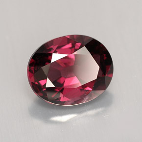 Spinello naturale rosso da 2,23 ct, taglio ovale, VVS-VS