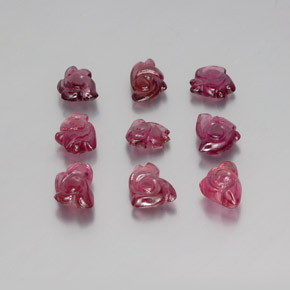 Spinello naturale rosso da  ct, forma fantasia, trasparente