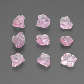 Spinello naturale rosa da  ct, forma fantasia, trasparente