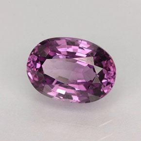 Spinello naturale viola da 2,12 ct, taglio ovale, VVS-VS