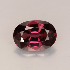 Spinello naturale rosso da 1,64 ct, taglio ovale, VVS-VS