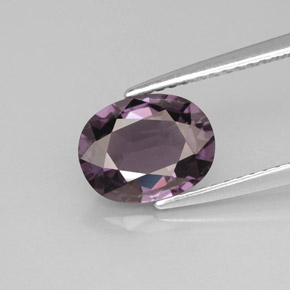 Spinello naturale viola da 2,03 ct, taglio ovale, VVS-VS