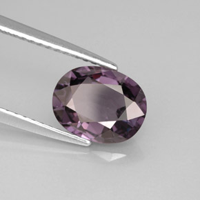 Spinello naturale viola da 2,03 ct, taglio ovale, VVS-VS