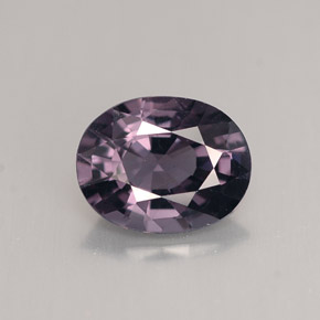 Spinello naturale viola da 1,98 ct, taglio ovale, VVS