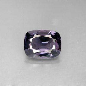 Spinello naturale viola da 2,32 ct, taglio a cuscino, VS