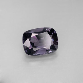 Spinello naturale viola da 2,32 ct, taglio a cuscino, VS