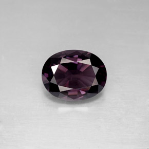 Spinello naturale viola da 2,32 ct, taglio ovale, VVS-VS