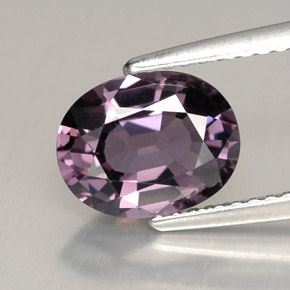 Spinello naturale viola da 1,99 ct, taglio ovale, VVS-VS