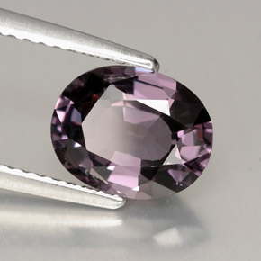 Spinello naturale viola da 1,99 ct, taglio ovale, VVS-VS