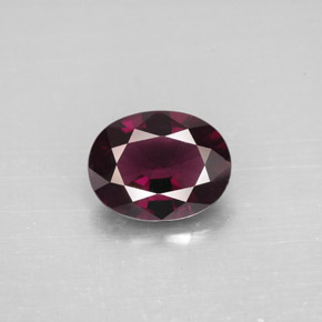 Spinello naturale viola da 2,06 ct, taglio ovale, VVS
