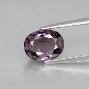 Spinello naturale viola da 1,97 ct, taglio ovale, VVS