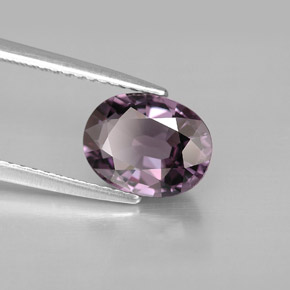 Spinello naturale viola da 1,97 ct, taglio ovale, VVS