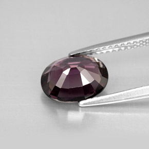 Spinello naturale viola da 2,10 ct, taglio ovale, VVS