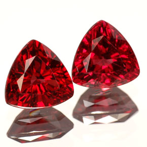 Spinello naturale rosso da  ct, trillion, VVS-VS