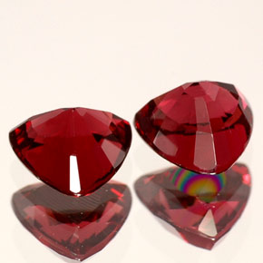 Spinello naturale rosso da  ct, trillion, VVS-VS