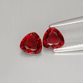 Spinello naturale rosso da  ct, trillion, VS