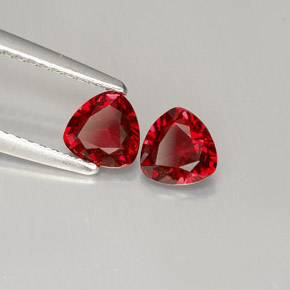 Spinello naturale rosso da  ct, trillion, VS