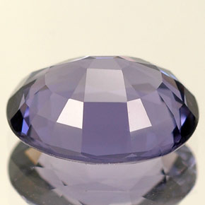 Spinello naturale viola da 2,55 ct, taglio ovale, VVS
