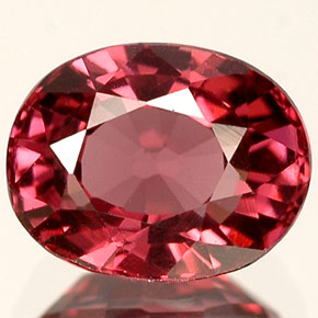 Spinello naturale rosa da 1,45 ct, taglio ovale, VVS