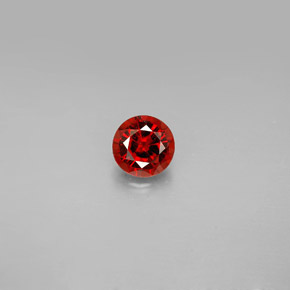 Spinello naturale arancione da 0,57 ct, taglio rotondo, VVS-VS
