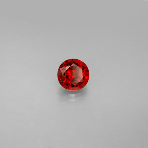 Spinello naturale arancione da 0,57 ct, taglio rotondo, VVS-VS