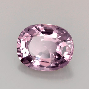 Spinello naturale rosa da 2,84 ct, taglio ovale, VVS