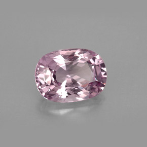 Spinello naturale viola da 2,89 ct, taglio a cuscino, VVS