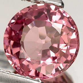 Spinello naturale rosa da 1,13 ct, taglio rotondo, VS