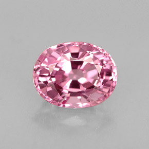 Spinello naturale rosa da 1,09 ct, taglio ovale, VVS-VS