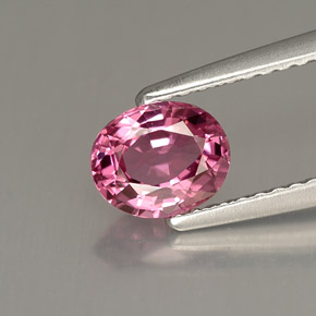 Spinello naturale rosa da 0,84 ct, taglio ovale, VVS