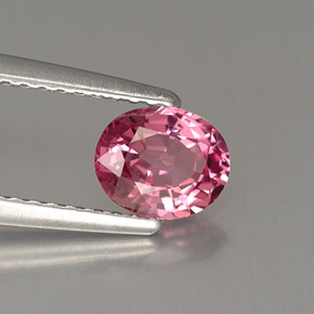 Spinello naturale rosa da 0,84 ct, taglio ovale, VVS