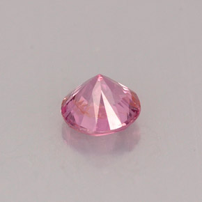 Spinello naturale rosa da 0,51 ct, taglio rotondo, VS-SI