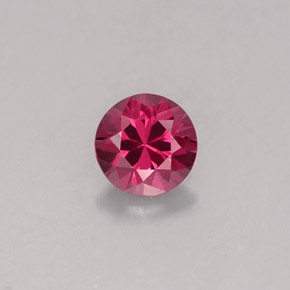 Spinello naturale viola da 0,38 ct, taglio rotondo, VVS-VS