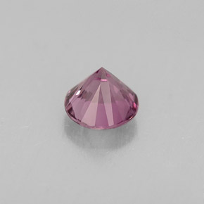 Spinello naturale viola da 0,46 ct, taglio rotondo, VVS-VS