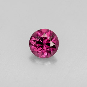 Spinello naturale viola da 0,36 ct, taglio rotondo, VS