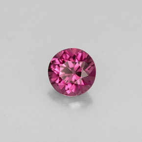 Spinello naturale viola da 0,36 ct, taglio rotondo, VS