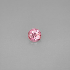 Spinello naturale rosa da 0,39 ct, taglio rotondo, VVS