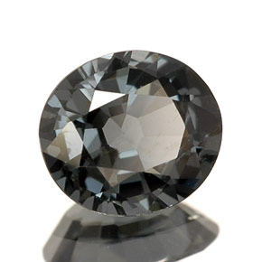 Spinello naturale blu da 0,91 ct, taglio ovale, VS