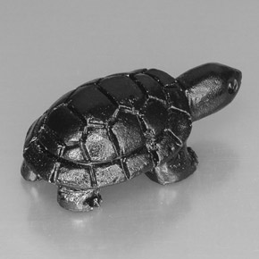 Spinello naturale nero da 23,03 ct, forma fantasia, opaco