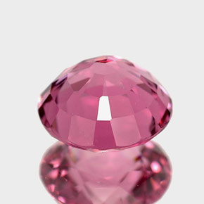Spinello naturale rosa da 1,25 ct, taglio rotondo, VVS