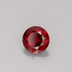 Spinello naturale rosso da 0,59 ct, taglio rotondo, VS