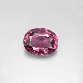 Spinello naturale rosa da 2,91 ct, taglio ovale, VVS-VS