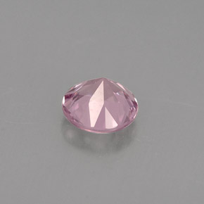 Spinello naturale rosa da 0,44 ct, taglio rotondo, VVS