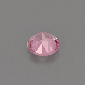 Spinello naturale rosa da 0,46 ct, taglio rotondo, VS